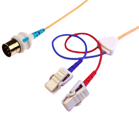 Kabel pro připojení nalepovacích elektrod - klips: 1m
