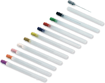 Sterilizovatelné koncentrické jehlové elektrody Spes Medica: 30 mm x 0,35 mm, červená, 10 ks 