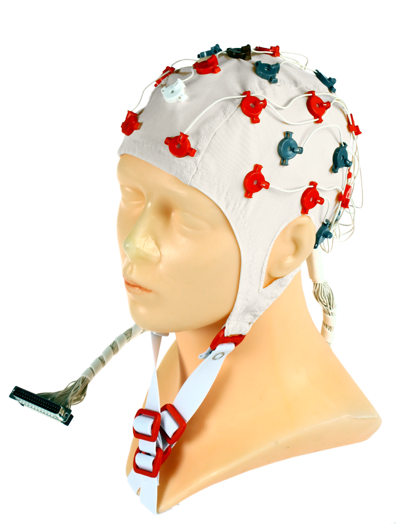 EEG čepice FlexiCAP 32 kanálová: M (55 – 59 cm, červená)