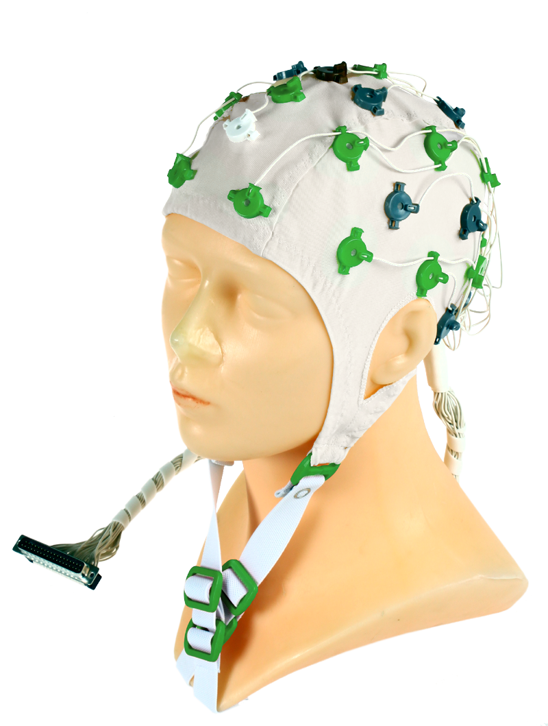 EEG čepice FlexiCAP 32 kanálová: XS (47 – 51 cm, zelená)