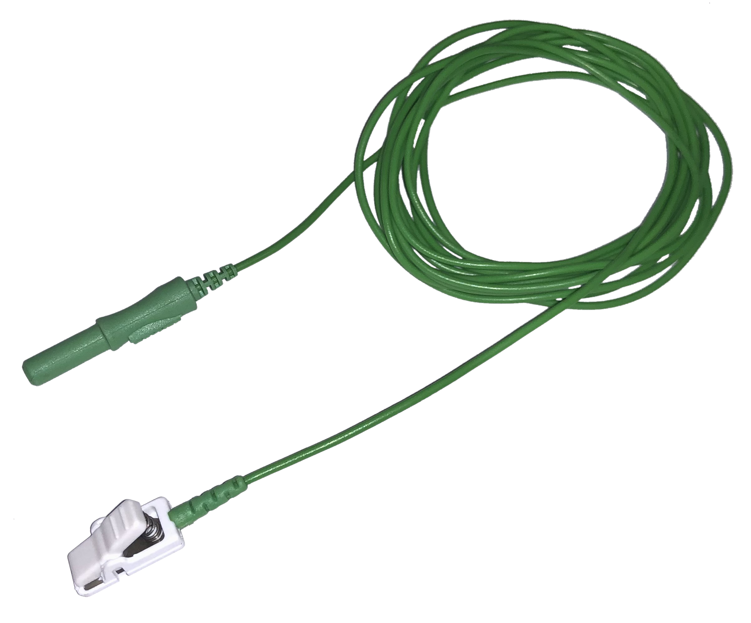 Kabel pro připojení nalepovacích elektrod TP, krokodýlek: 2 m, 1x (zelená)