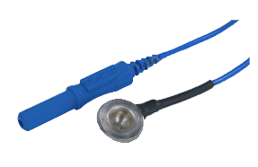 Kalíšková elektroda 9mm Ag (stříbrná): modrá, 1,5 m
