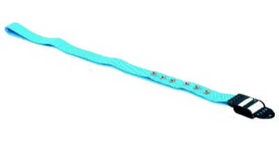 Hrudní pás: L (120 cm, modrý)