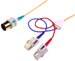 Kabel pro připojení nalepovacích elektrod - 2x klips: 2m