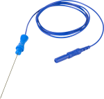 Jednorázové monopolární jehlové elektrody Technomed: 75 x 0,45 mm, tužková, fialová, kabel 75 cm, 25 ks 