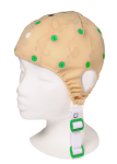 EEG čepice béžová látka: XS (47 – 51 cm, zelená)